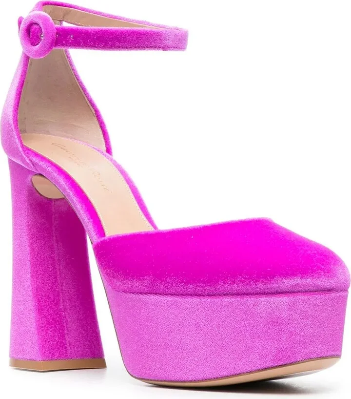 120mm Heeled Suede Pumps - Image 2