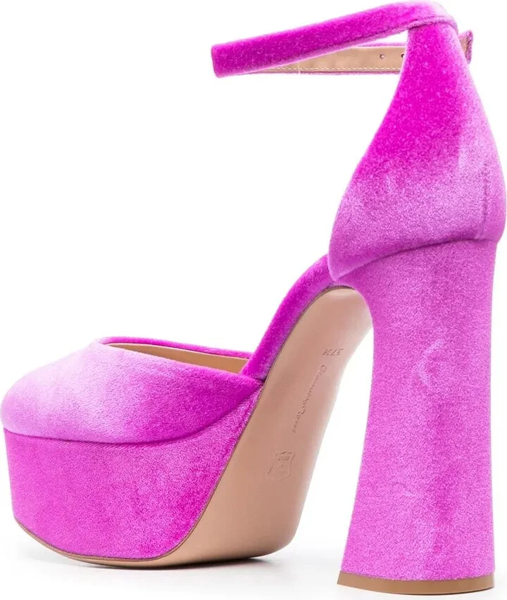 120mm Heeled Suede Pumps - Image 3
