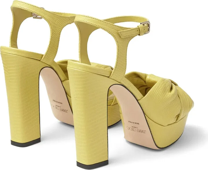 120mm Heloise leather platform sandals - Image 3