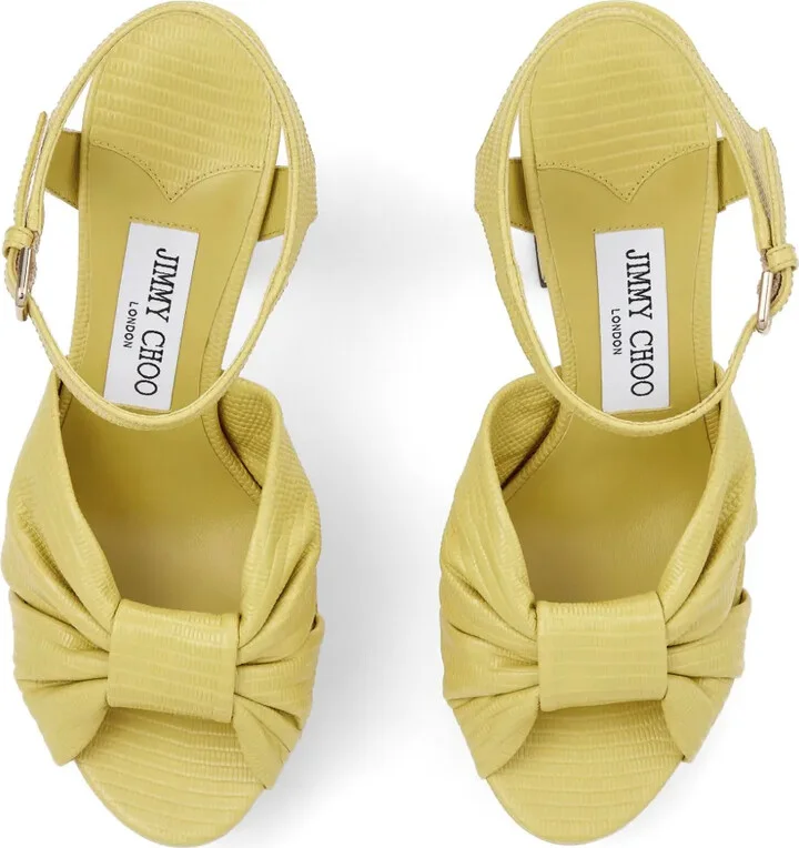120mm Heloise leather platform sandals - Image 4