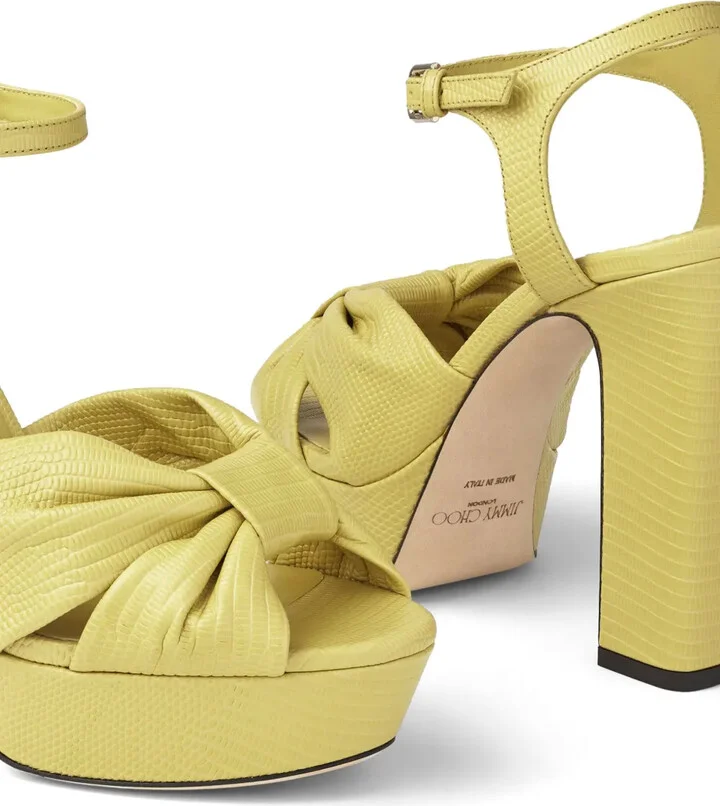 120mm Heloise leather platform sandals - Image 5