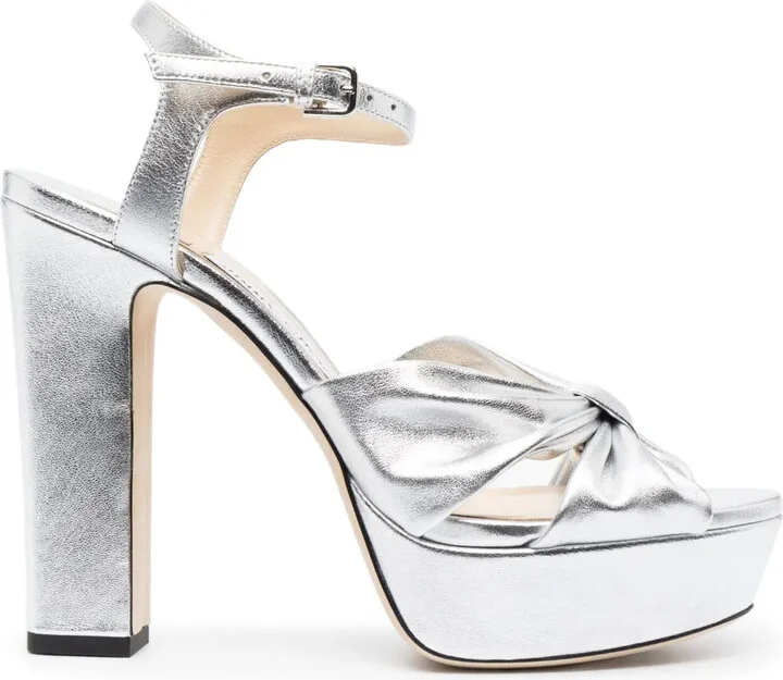 120mm Heloise leather sandals