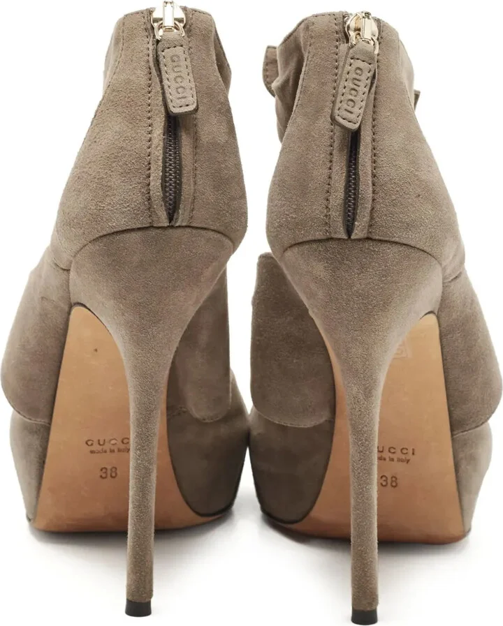 120mm Knotted Suede Sandals - Image 3