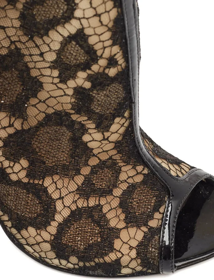 120mm Lace Ankle Boots - Image 5