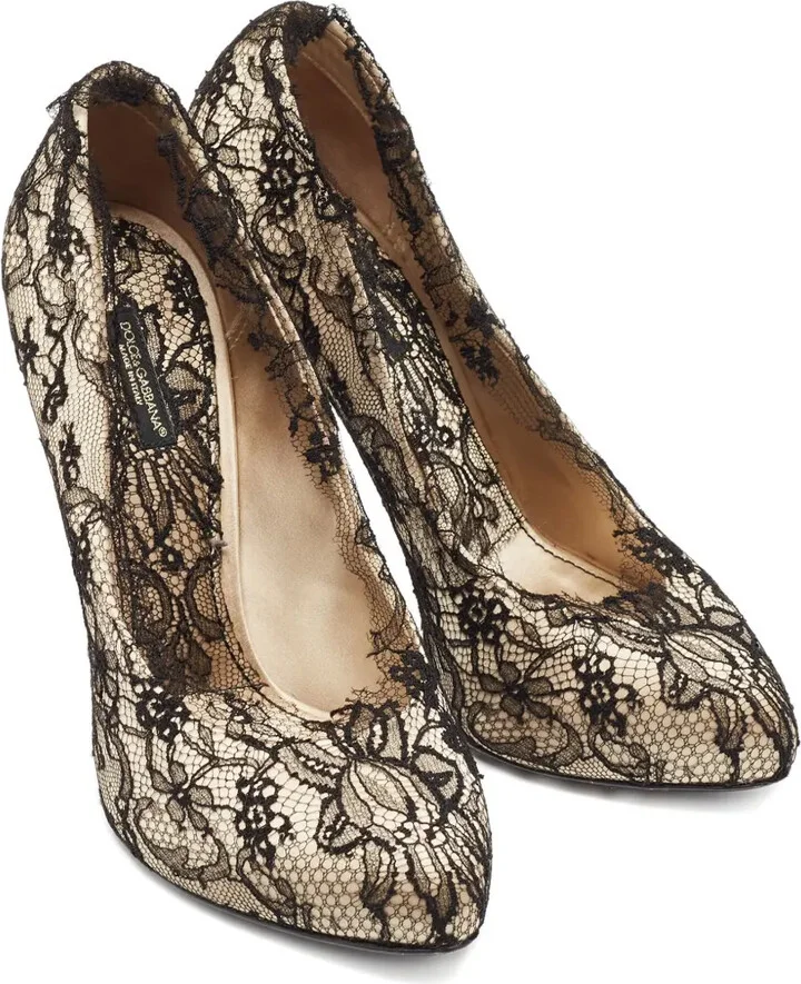 120mm Lace-Detailing Pumps - Image 2