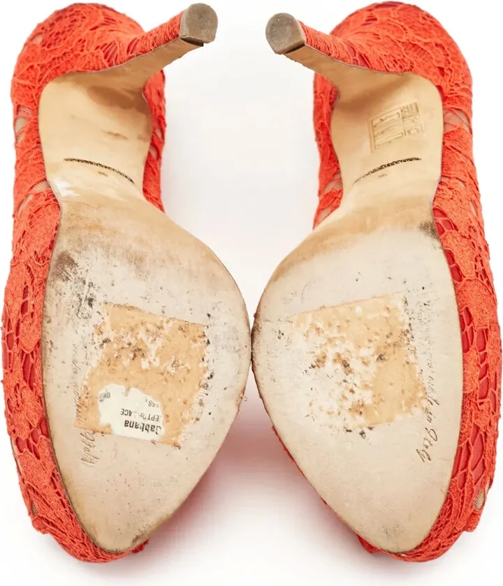 120mm Lace Platform Pumps - Image 4