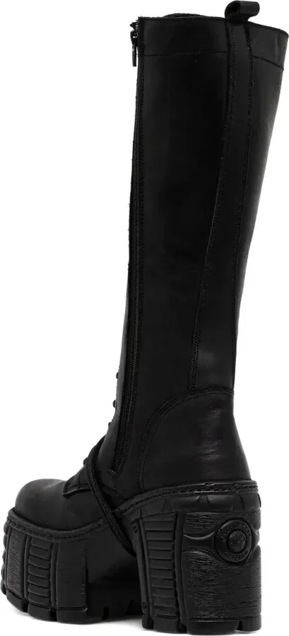 120mm Lace-Up Platform Boots - Image 3