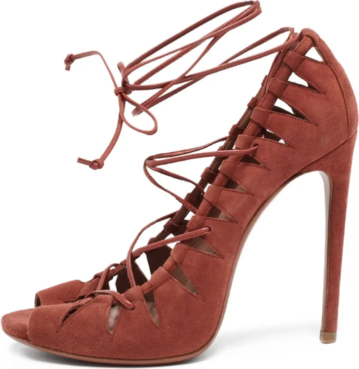 120mm Lace-Up Pumps