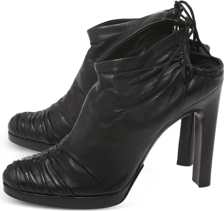120mm Leather Ankle Boots - Image 4