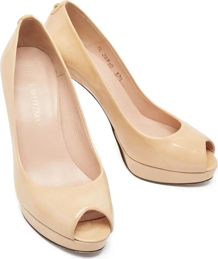 120mm Leather Heeled Pumps - Image 2