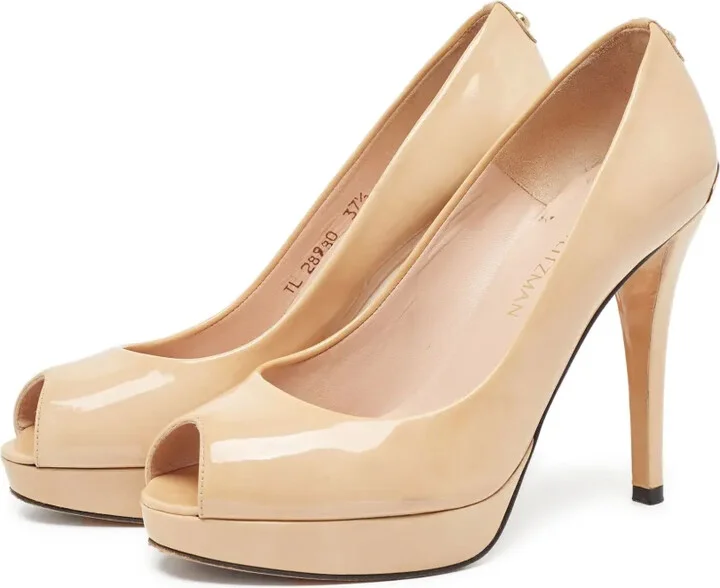 120mm Leather Heeled Pumps - Image 3
