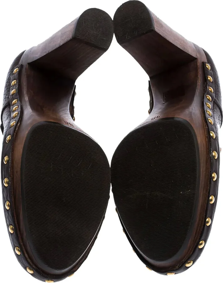 120mm Leather Heeled Pumps - Image 4