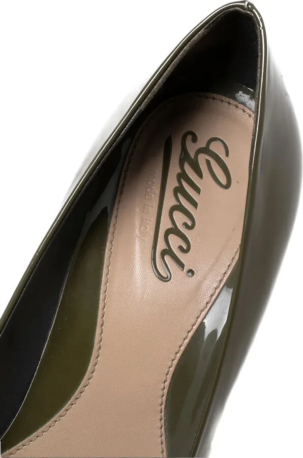120mm Leather Heeled Pumps - Image 5