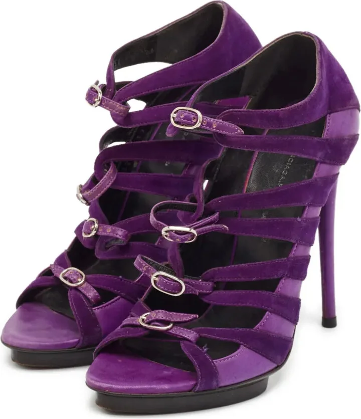 120mm Leather Heeled Pumps - Image 3