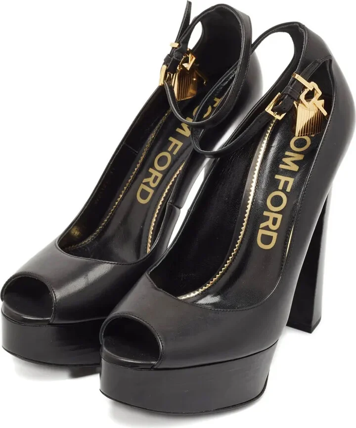 120mm Leather Heeled Pumps - Image 2