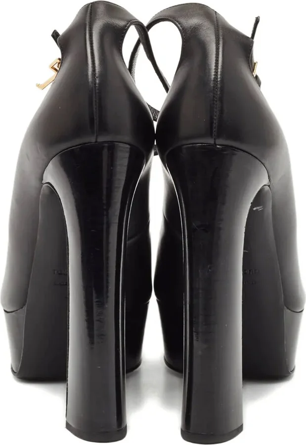 120mm Leather Heeled Pumps - Image 3