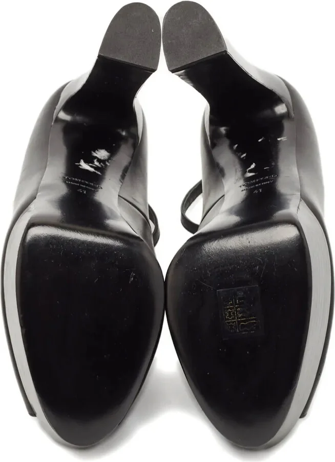 120mm Leather Heeled Pumps - Image 4