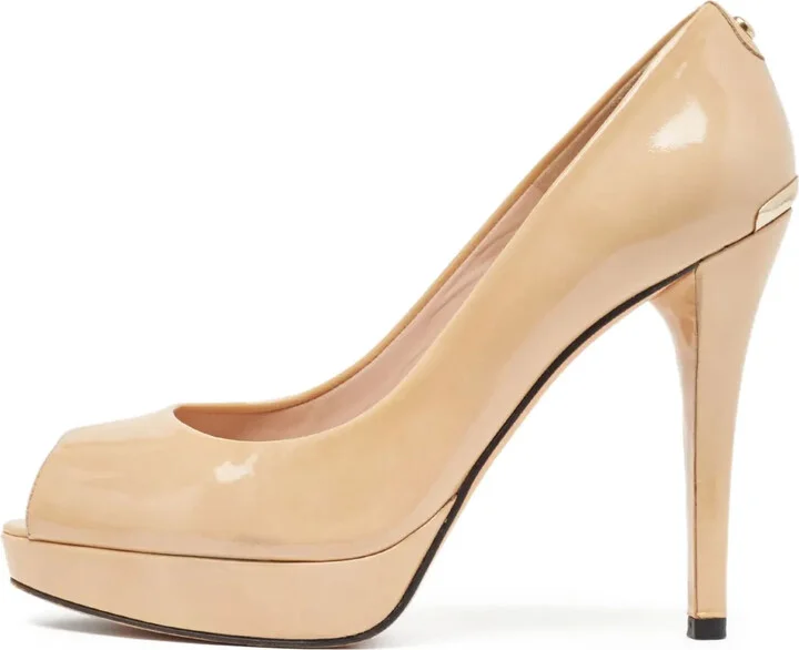 120mm Leather Heeled Pumps
