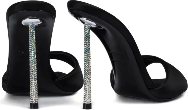 120mm Leather Heeled Sandals - Image 3