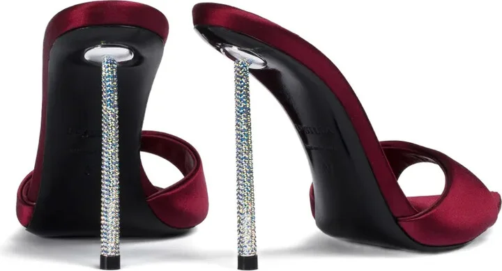 120mm Leather Heeled Sandals - Image 3