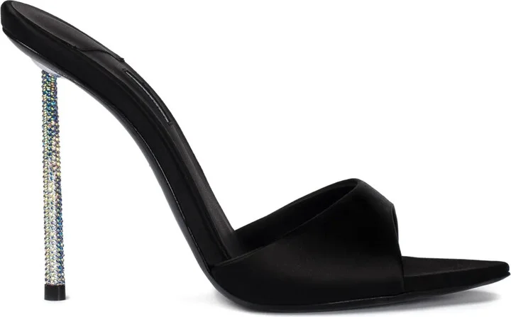120mm Leather Heeled Sandals