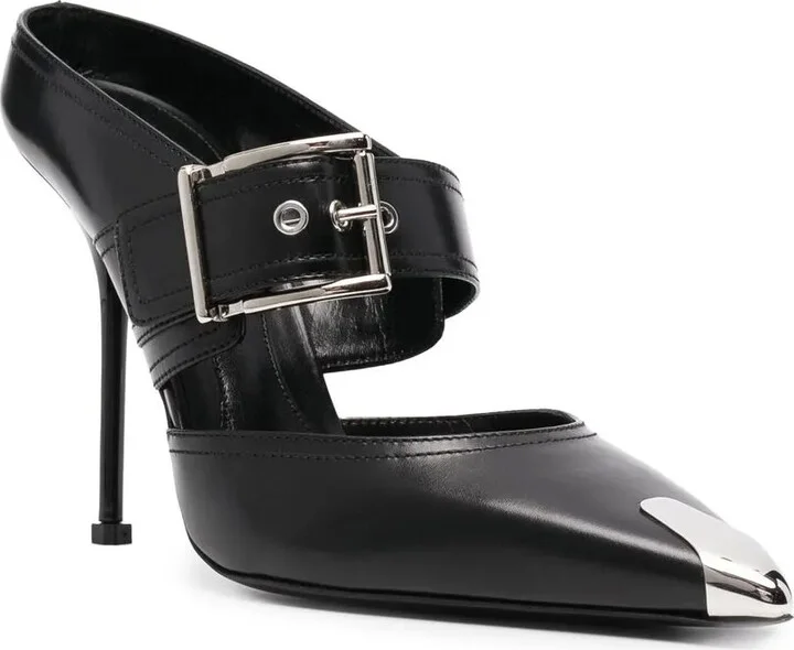 120mm Leather Mules - Image 2
