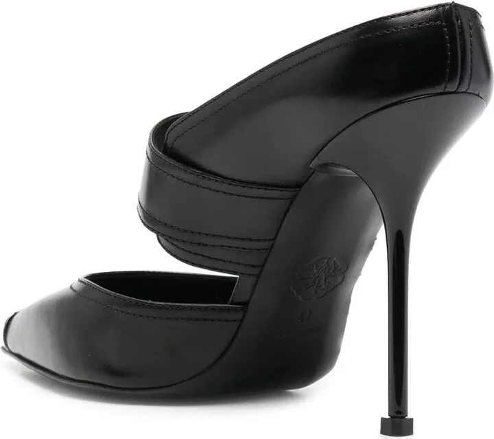 120mm Leather Mules - Image 3