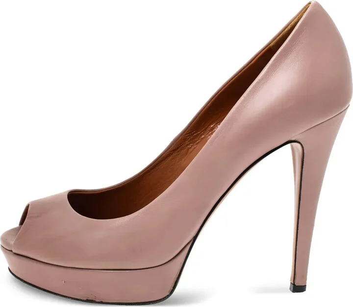 120mm Leather Pumps