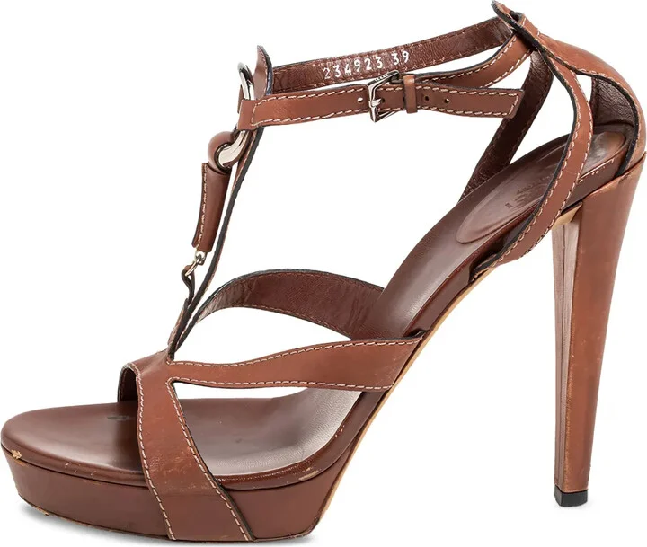 120mm Leather Sandals