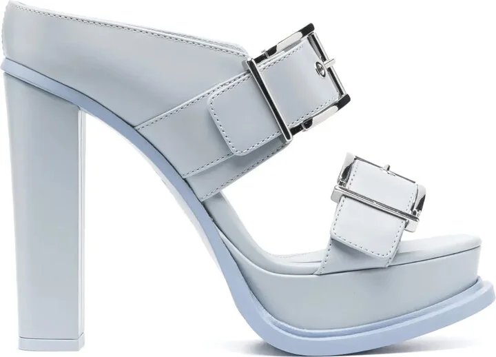 120mm Leather Sandals