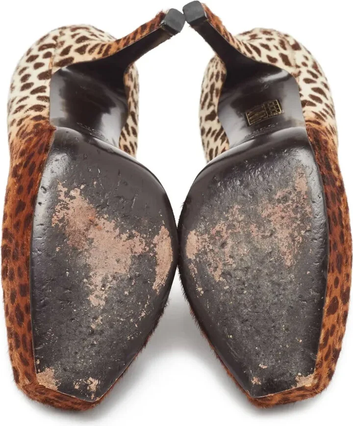 120mm Leopard-Print Heeled Pumps - Image 4