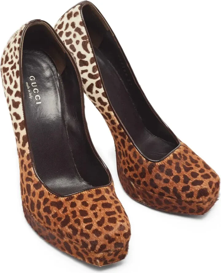 120mm Leopard-Print Heeled Pumps - Image 5