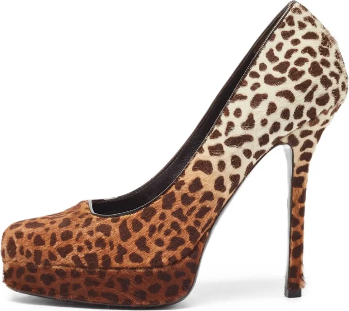 120mm Leopard-Print Heeled Pumps