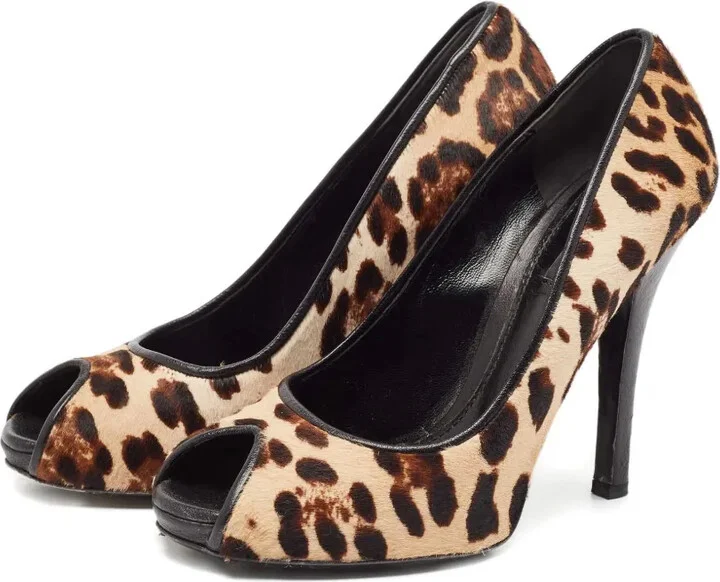 120mm Leopard-Print Heeled Sandals - Image 2