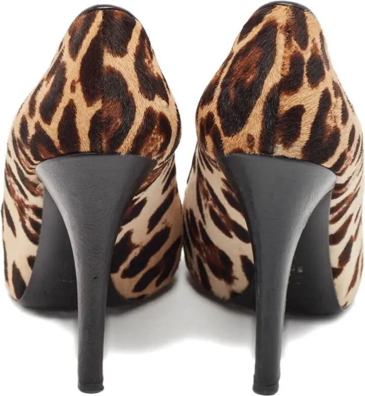 120mm Leopard-Print Heeled Sandals - Image 4