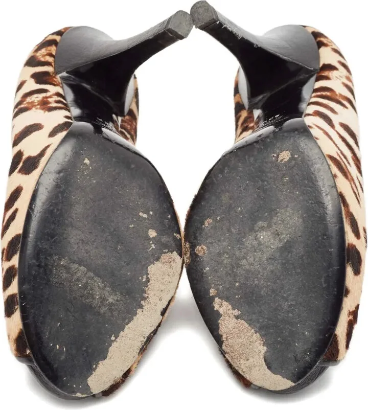 120mm Leopard-Print Heeled Sandals - Image 5