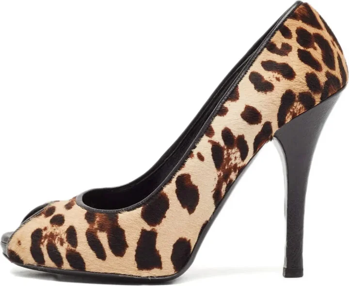 120mm Leopard-Print Heeled Sandals