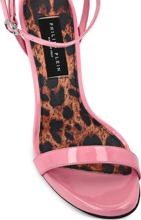 120mm Leopard-Print Patent-Leather Sandals - Image 4