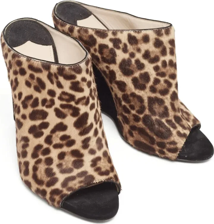 120mm Leopard-Print Sandals - Image 4