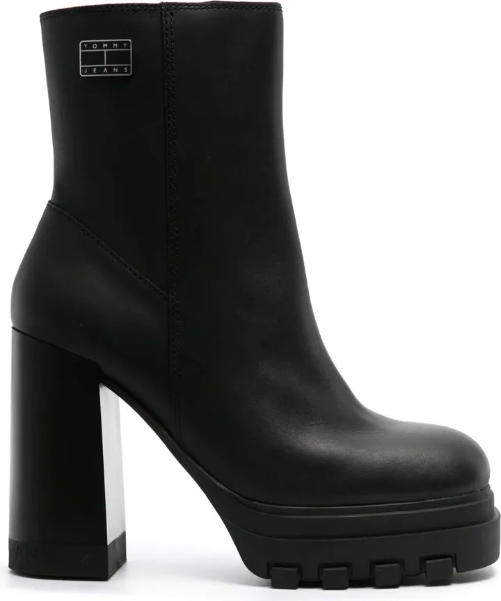120mm Logo-Print Ankle Boots