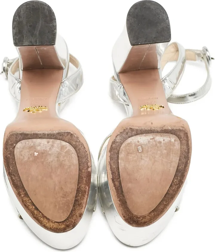 120mm Metallic-Effect Sandals - Image 3