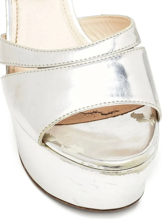 120mm Metallic-Effect Sandals - Image 4