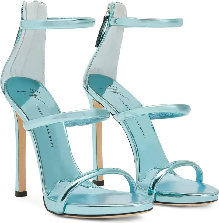 120mm Metallic-Effect Sandals - Image 2