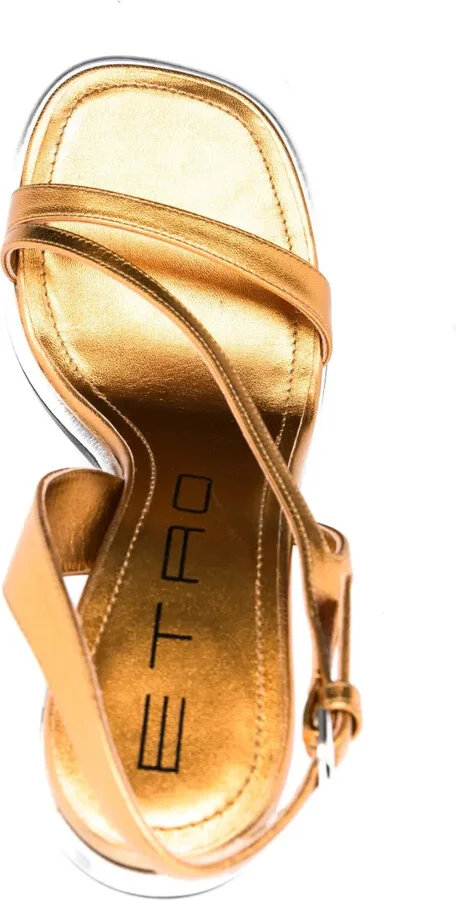 120mm Metallic-Finish Sandals - Image 4
