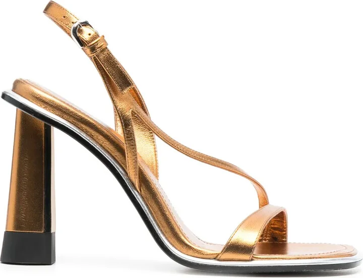 120mm Metallic-Finish Sandals