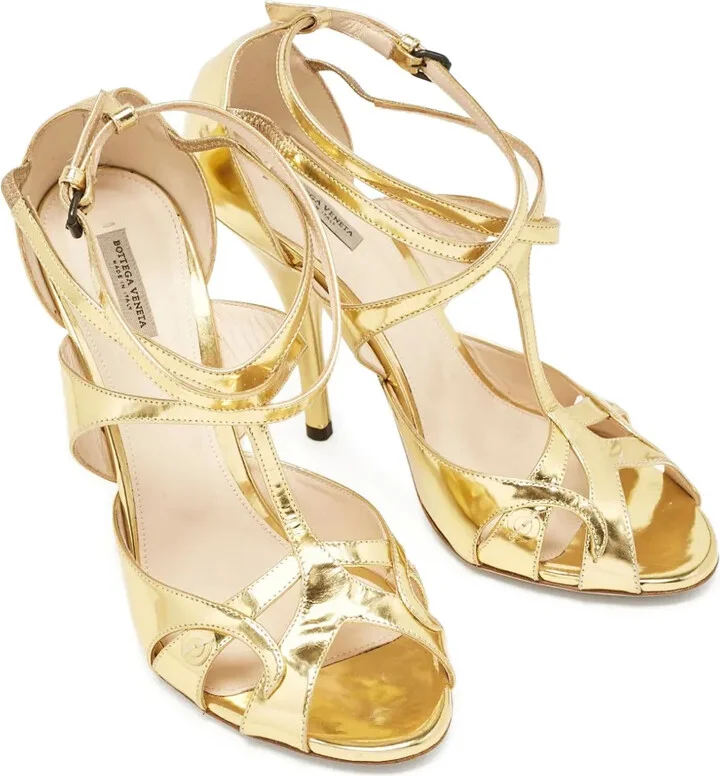 120mm Metallic Sandals - Image 2