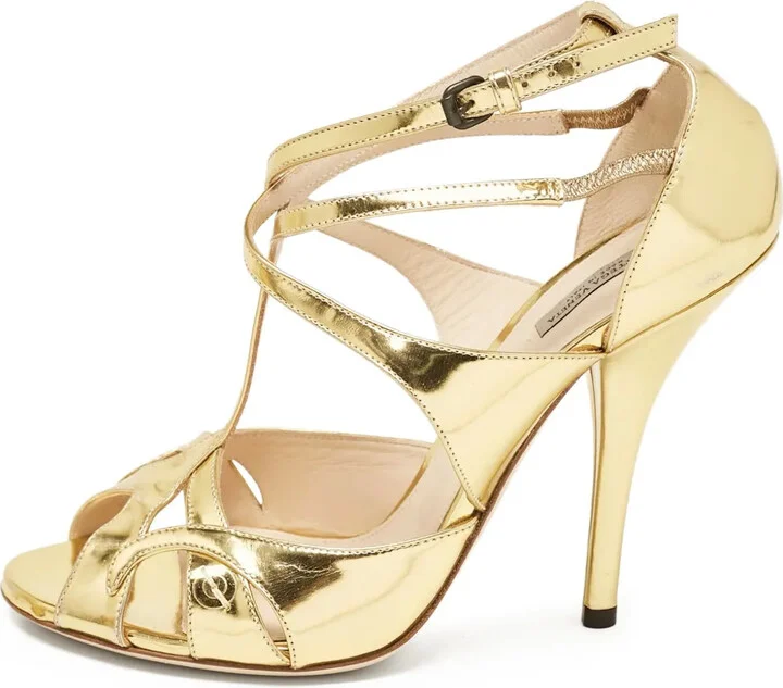 120mm Metallic Sandals