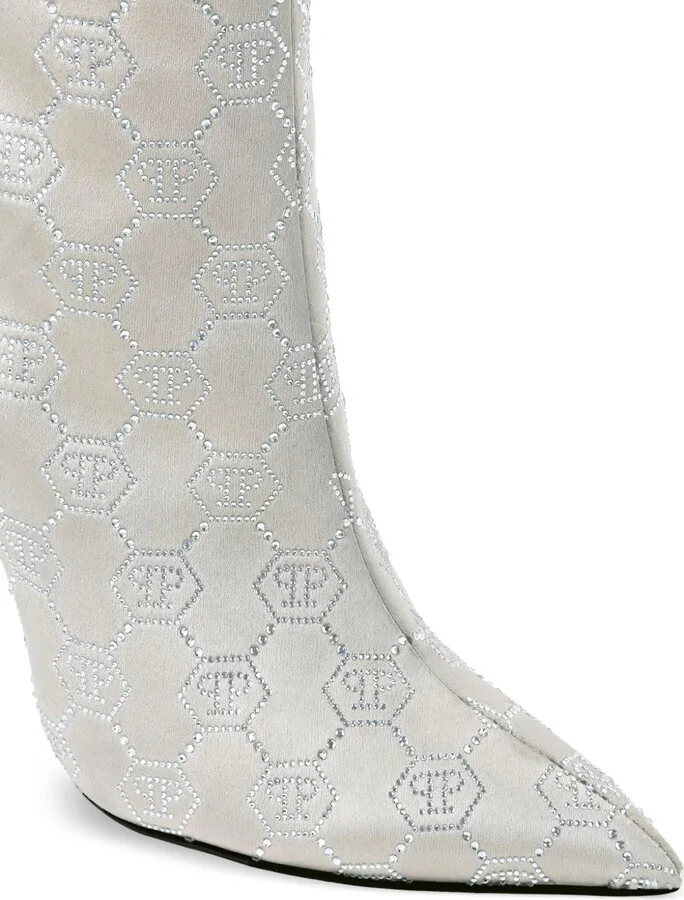 120mm Monogram Satin boots - Image 4