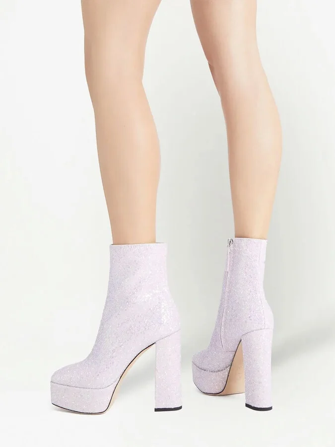 120mm Morgana Glitter boots - Image 5