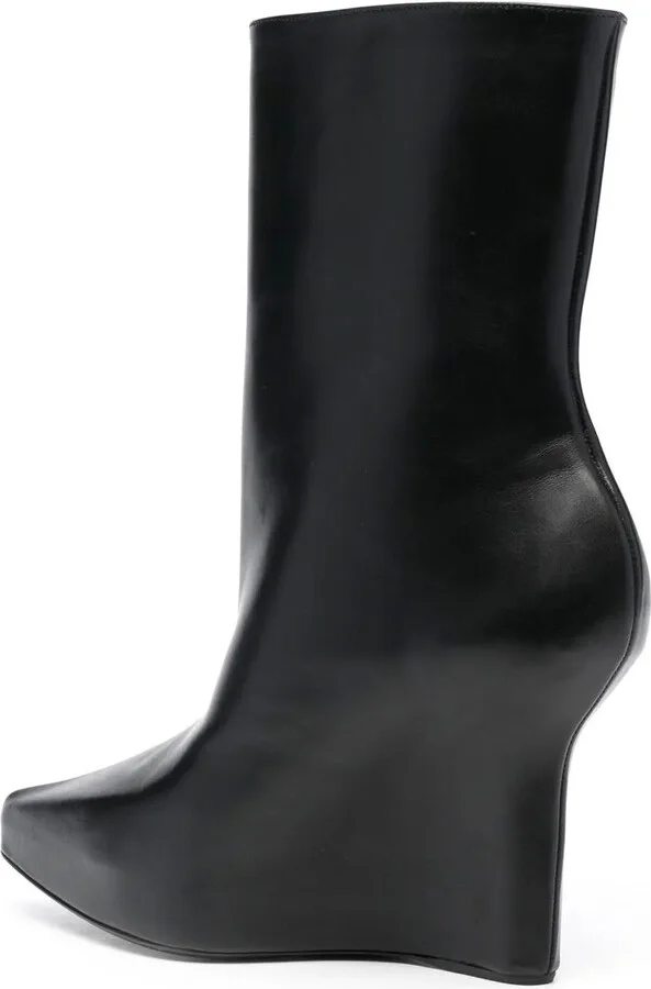 120mm Padlock Wedge Boots - Image 3